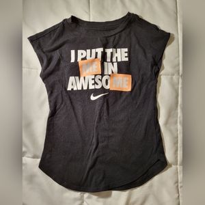 XS Black Girls Nike Tshirt